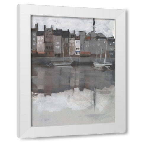 Fishing Village II White Modern Wood Framed Art Print by Parker, Jennifer Paxton