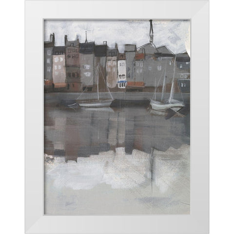 Fishing Village II White Modern Wood Framed Art Print by Parker, Jennifer Paxton
