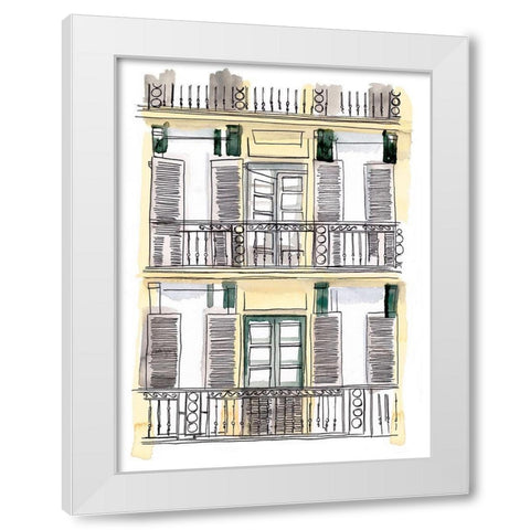 On the Sunny Side of the Street I White Modern Wood Framed Art Print by Parker, Jennifer Paxton
