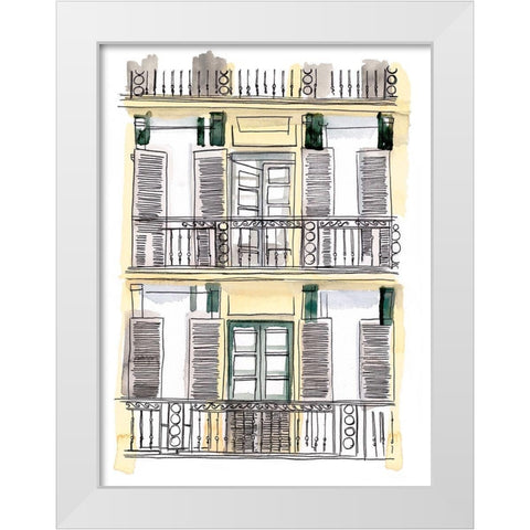 On the Sunny Side of the Street I White Modern Wood Framed Art Print by Parker, Jennifer Paxton