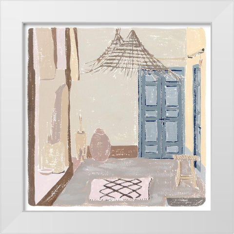 The Salty Breeze I White Modern Wood Framed Art Print by Wang, Melissa