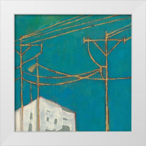 Fon Barn IV White Modern Wood Framed Art Print by Jachimiec, Sue