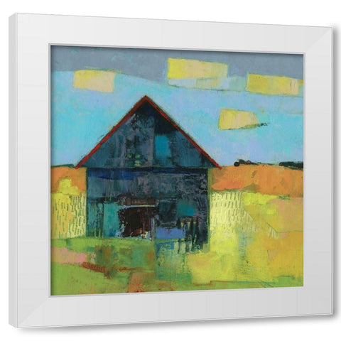 Arvonia Barn White Modern Wood Framed Art Print by Jachimiec, Sue