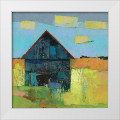 Arvonia Barn White Modern Wood Framed Art Print by Jachimiec, Sue