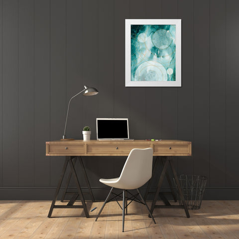 Magical Graduation Stars II White Modern Wood Framed Art Print by Parker, Jennifer Paxton