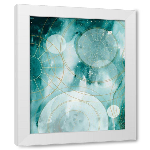 Magical Graduation Stars II White Modern Wood Framed Art Print by Parker, Jennifer Paxton