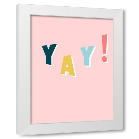 !!! I White Modern Wood Framed Art Print by Hambly, Anna