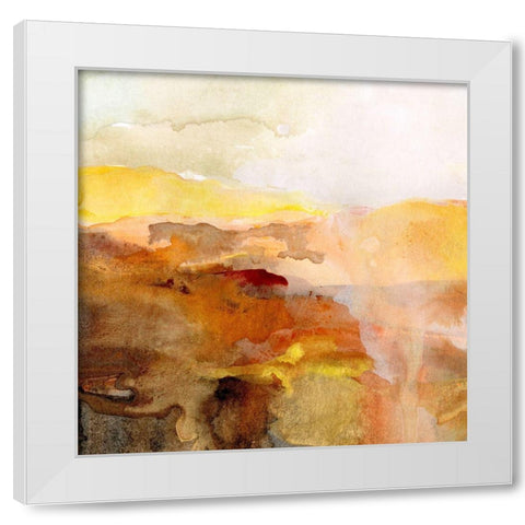 Merging Mantle I White Modern Wood Framed Art Print by Warren, Annie