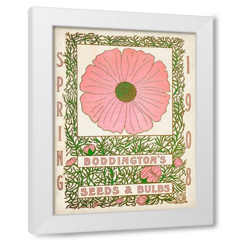 Antique Seed Packets XV White Modern Wood Framed Art Print by Unknown