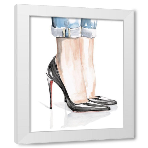 Casual Friday I White Modern Wood Framed Art Print by Parker, Jennifer Paxton
