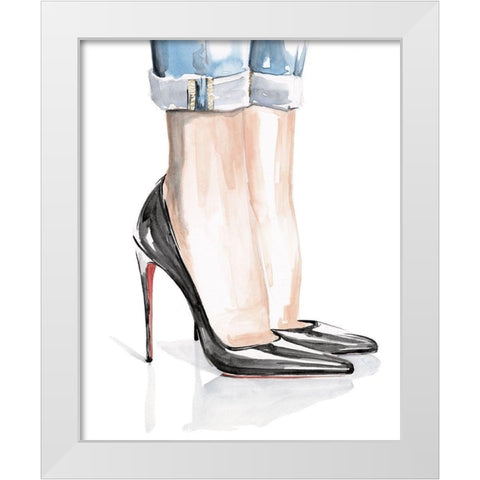 Casual Friday I White Modern Wood Framed Art Print by Parker, Jennifer Paxton