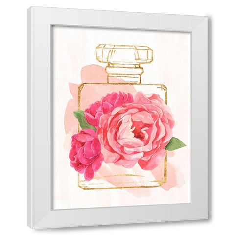 Perfume Bloom I White Modern Wood Framed Art Print by Warren, Annie