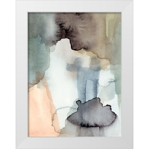 Nectar II White Modern Wood Framed Art Print by Barnes, Victoria