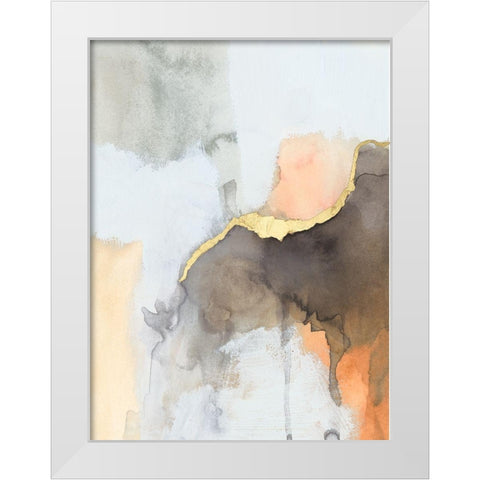 Cusp III White Modern Wood Framed Art Print by Barnes, Victoria