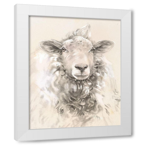 Sketched Farm Portraits I White Modern Wood Framed Art Print by Parker, Jennifer Paxton