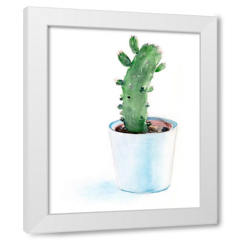 Sharp Succulents II White Modern Wood Framed Art Print by Parker, Jennifer Paxton