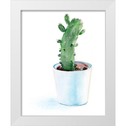 Sharp Succulents II White Modern Wood Framed Art Print by Parker, Jennifer Paxton