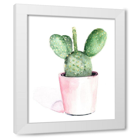 Sharp Succulents III White Modern Wood Framed Art Print by Parker, Jennifer Paxton