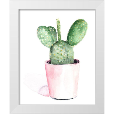 Sharp Succulents III White Modern Wood Framed Art Print by Parker, Jennifer Paxton