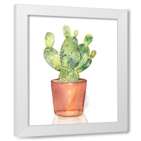 Sharp Succulents IV White Modern Wood Framed Art Print by Parker, Jennifer Paxton