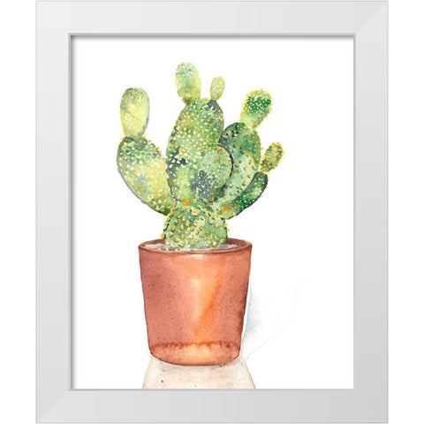 Sharp Succulents IV White Modern Wood Framed Art Print by Parker, Jennifer Paxton