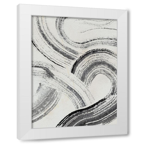 Zen Flow I White Modern Wood Framed Art Print by Parker, Jennifer Paxton