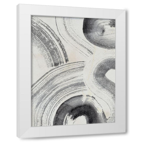 Zen Flow II White Modern Wood Framed Art Print by Parker, Jennifer Paxton