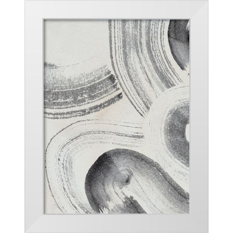Zen Flow IV White Modern Wood Framed Art Print by Parker, Jennifer Paxton