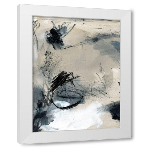 Scribble Abstract II White Modern Wood Framed Art Print by Parker, Jennifer Paxton