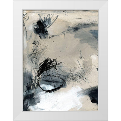 Scribble Abstract II White Modern Wood Framed Art Print by Parker, Jennifer Paxton