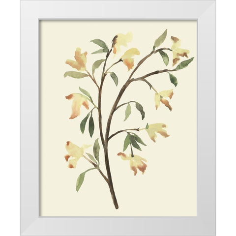 Blest Branch II White Modern Wood Framed Art Print by Warren, Annie