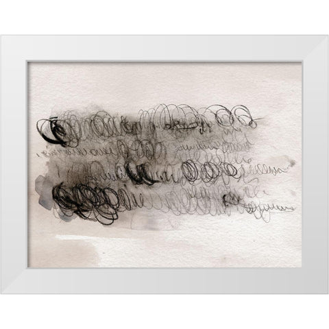 Scribble Abstracts I White Modern Wood Framed Art Print by Parker, Jennifer Paxton
