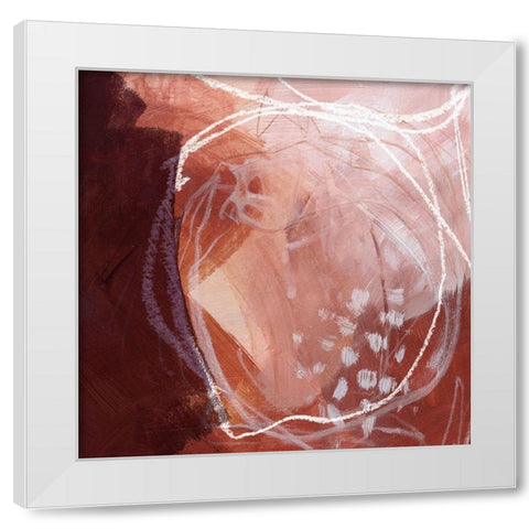 Earthen Orbs I White Modern Wood Framed Art Print by Parker, Jennifer Paxton