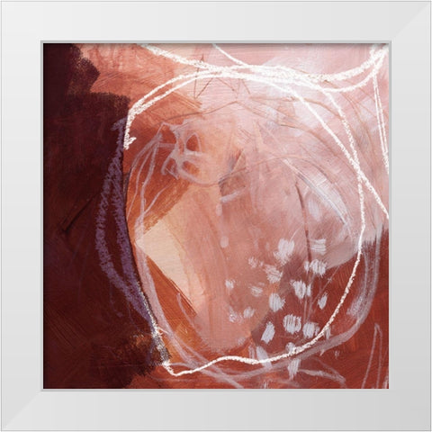 Earthen Orbs I White Modern Wood Framed Art Print by Parker, Jennifer Paxton