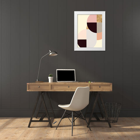 Wonder Wheels II White Modern Wood Framed Art Print by Warren, Annie
