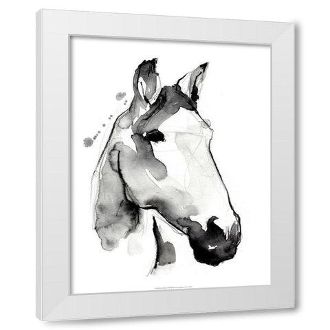 White Stallion I White Modern Wood Framed Art Print by Parker, Jennifer Paxton
