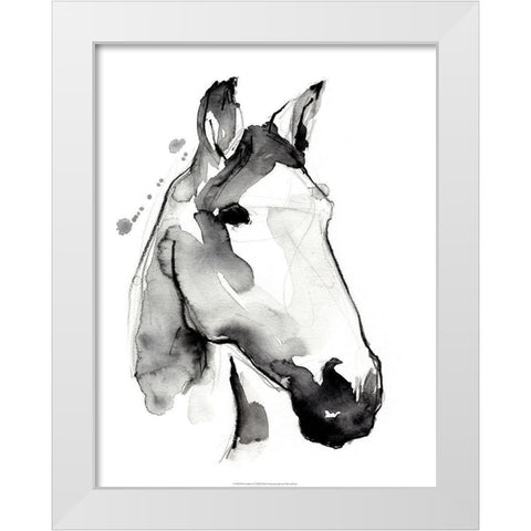 White Stallion I White Modern Wood Framed Art Print by Parker, Jennifer Paxton
