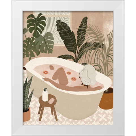 Home Spa II White Modern Wood Framed Art Print by Barnes, Victoria