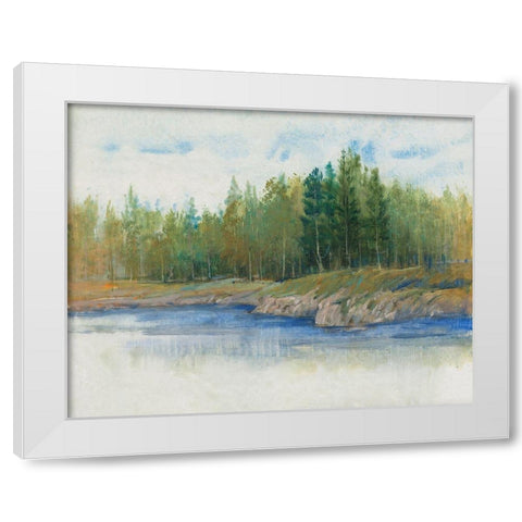 From the Banks II White Modern Wood Framed Art Print by OToole, Tim