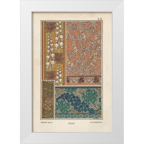Nouveau Decorative X White Modern Wood Framed Art Print by Vision Studio