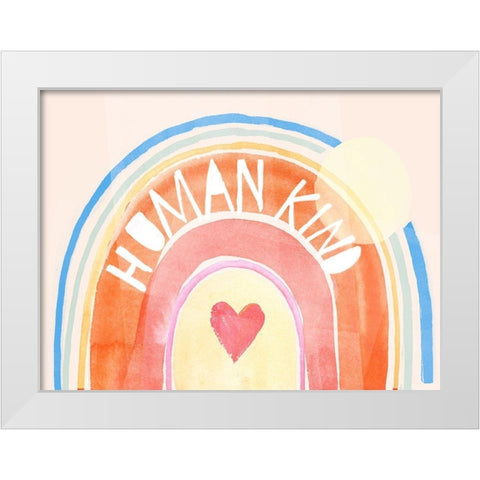Human Kind I White Modern Wood Framed Art Print by Parker, Jennifer Paxton