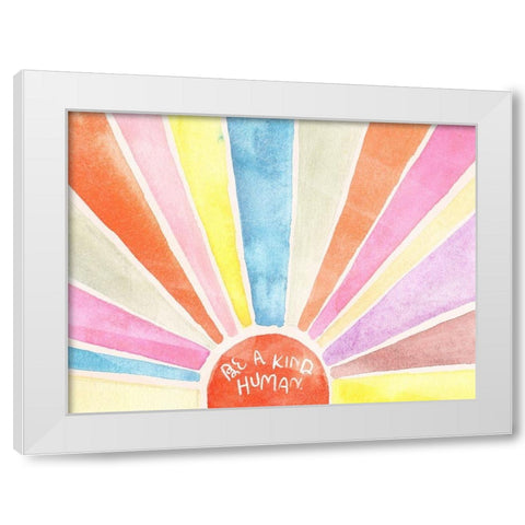 Human Kind II White Modern Wood Framed Art Print by Parker, Jennifer Paxton