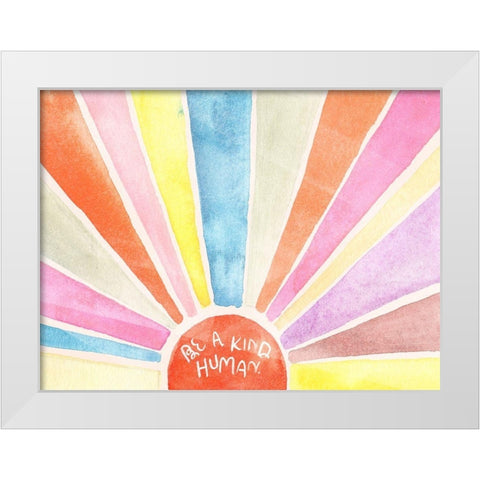 Human Kind II White Modern Wood Framed Art Print by Parker, Jennifer Paxton