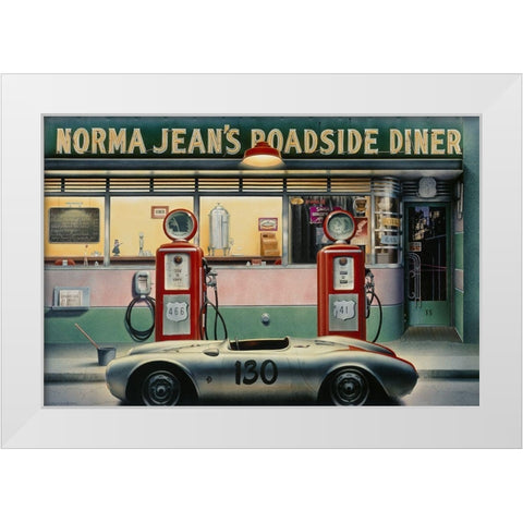 Destiny Highway White Modern Wood Framed Art Print by Consani, Chris