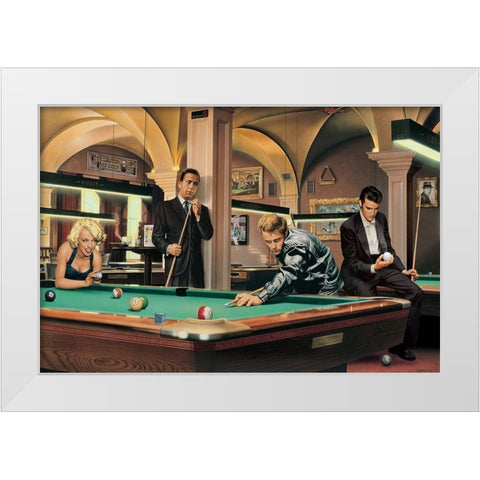 Game of Fate White Modern Wood Framed Art Print by Consani, Chris