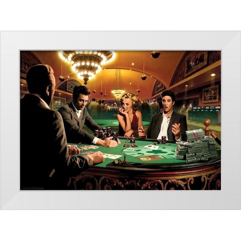 Royal Flush White Modern Wood Framed Art Print by Consani, Chris