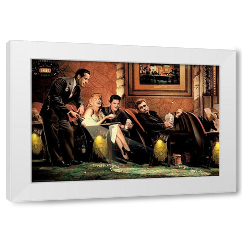 Classic Interlude White Modern Wood Framed Art Print by Consani, Chris