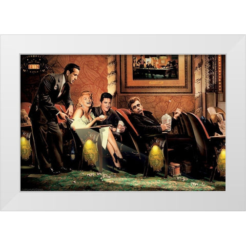 Classic Interlude White Modern Wood Framed Art Print by Consani, Chris