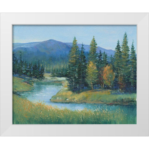 Trout Stream II White Modern Wood Framed Art Print by OToole, Tim