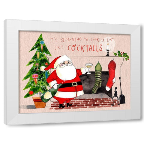 Get Bliztened I White Modern Wood Framed Art Print by Parker, Jennifer Paxton